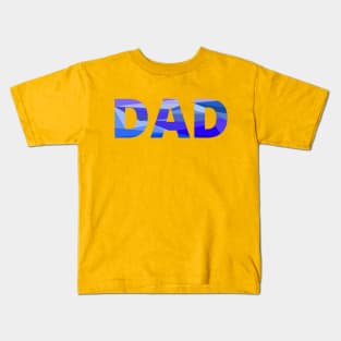 Dad pastel colors chunky design for proud fathers, new dads, fathers to be Kids T-Shirt